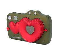 Lazmin112 Appareil Photo Numérique 4K, 64 MP, Double Écran, Zoom Numérique 18x, Enregistrement Vidéo, Autofocus, Partage Wi-FI, Éclairage d'Appoint, Batterie 1200 Mah, Caméra Vidéo (Green)