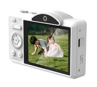 Lazmin112 Appareil Photo Numérique 4K, Double Objectif Uhd 75 Mpx, Zoom 16x, Autofocus WiFi, Écran Tactile 2,8 Pouces, 32Go, Flash Intégré, Caméra Selfie, pour Photographie, Voyages (32GB)