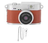 Lazmin112 Appareil Photo Numérique Rétro 2K, Vidéo Fhd, Photos 2 Mpx, Écran Couleur 1,47 Pouce, Éclairage, Capteur Cmos, 4 Filtres, Lampe Torche, Transfert OTG, 128 Go, Format Mini (Brown)