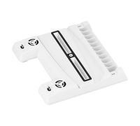 Lazmin112 Base de RefroidIlement pour Console de Jeu, Base de Ventilateur Multifonctionnel DC 5v / 3a avec Support de Stockage de Disque, 2 Ventilateurs de Re-refroidativement Haute Vitresse