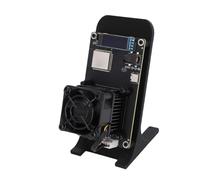 Lazmin112 Bitcoin Miner, Open Source BTC Mining Machine 1,2TH/s 18W BM1370 ASIC Chip, 2,4G WiFi Home Crypto Miner avec Alimentation, pour Débutants et Passionnés (Prise UE)