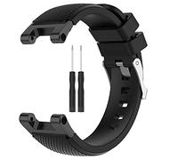Lazmin112 Bracelet de Montre en Silicone, Doux pour la Peau, étanche, Bracelet de Rechange avec Dégagement Rapide, pour Montre Intelligente Huami T Rex T Rex Pro 22 Mm (BLACK)