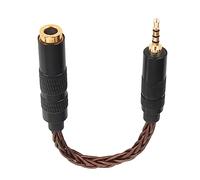 Lazmin112 Câble Adaptateur 4,4 Mm Femelle vers 2,5 Mm Mâle, Câble Adaptateur Audio pour écouteurs plaqué or à 8 Cœurs, pour Lecteurs Audio (bronze antique)