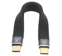 Lazmin112 Câble de Données USB C, USB C vers USB C 100W 5A Haute Puissance PD Rapide 10Gbps 13cm Câble de Type C, Ligne de Données de Type C pour Téléphone Portable et