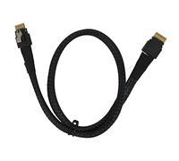 Lazmin112 Câble SAS, Câble Micro SATA à Vitesse de Transmission de Données de 12 Gbps, Câble de Données Mince à Contacteur plaqué Or, pour Châssis de Bureau HDD (1m / 3.3ft)