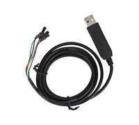 Lazmin112 Câble Série USB vers TTL, Câble de Console de Débogage 6 Broches 50bps à 2Mbps, avec 3 Indicateurs de Couleur, pour Ordinateur, pour Système Windows, Longueur de 4,9 Pieds