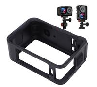 Lazmin112 Cage de Caméra Adaptée pour Action 6, Cadre de Protection avec Support de Chaussure Froide et Trou fileté 1/4", Accessoire D'extension pour Lumière de Remplissage de Microphone