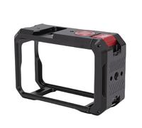 Lazmin112 Cage de Caméra en Métal, Cadre de Protection en Alliage D'aluminium pour Action 6 avec Support de Chaussure Froide, Filetage 1/4" pour Microphone et Lumière LED