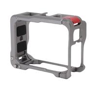 Lazmin112 Cage de Caméra pour 360 Ace Pro, Cadre de Protection en Alliage D'aluminium avec Conception de Verrouillage de Porte Battante et Rembourrage en Mousse de Silicone, pour Support
