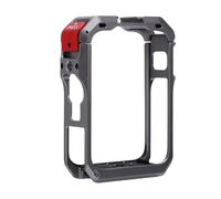 Lazmin112 Cage Métallique pour Caméra 360, avec Support d'Extension Multiple, Cache Objectif, Verrou De Sécurité à Dégagement Rapide, Interface 1/4 Pouce, Cage pour Cadre De Caméra (Silver)