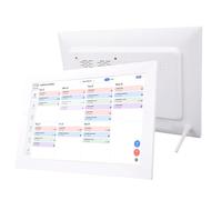 Lazmin112 Calendrier Numérique 13,3 Pouces, Calendrier Mural Électronique Wifi Avec Tableau Des Tâches Ménagères, Écran Tactile, Fixation Murale Sur Bureau, Pour Organiser Routines (Prise UE)