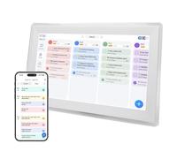 Lazmin112 Calendrier Numérique, Écran Tactile 15,6 Pouces, Écran Interactif Hd 1080p, Support Amovible, Cadre Intelligent, Fixation Murale Pour Bureau, Agenda Intelligent Wi-Fi (EU)