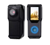 Lazmin112 Caméra d'action Miniature 4K, 1080p, Écran 1,18 Pouce, Étanche, Caméra POV, avec Dragonne Et Pince Ressort, Wi-FI Intégré, Enregistrement en Boucle, Stabilisation d'image