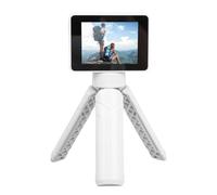 Lazmin112 Caméra d'action Miniature, Full HD 1080p, Objectif Grand Angle, Stabilisation d'image, Étanche, Filetage 1/4 Pouce, avec Application Et Trépied, Caméra d'action Détachable (White)