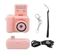 Lazmin112 Caméra Porte-clés, Mini Caméra DV 1080P avec Lampe de Poche, Petit Enregistreur Vidéo Portable Compact de 1,44 Pouces, Caméra Vidéo de Voyage pour étudiants, Enfants (Rose)