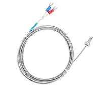 Lazmin112 Capteur de Température Thermocouple de Haute Précision de Type K pour Surface Solide 0-400 ℃, Sonde à Vis M6 en Acier Inoxydable pour Plastiques, Machines, Textiles, Câble de 5 M (#4)