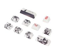 Lazmin112 Capuchons de Touches, 10 Touches de Fabrication Soignée, Capuchons de Touches à Motif Transparent avec Processus de Sublimation, Capuchons de Touches de Production DIY pour