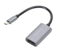 Lazmin112 Carte de Capture vidéo HDMI vers USB-C, Jeu Portable 4K 1080P en Direct Gris argenté Carte de Capture vidéo Haute définition à Lecteur