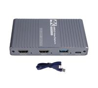 Lazmin112 Carte de Vidéo 4K60FPS, Dispositif de USB 3.0 vers avec Ports 3,5 Mm et Télécommande, pour Switch 2 Series X S DSLR, Webcams, Système D'exploitation, Enregistrement en