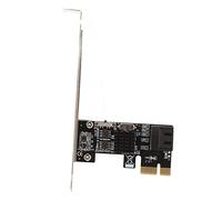 Lazmin112 Carte D'extension PCIE vers SATA 3.0, Carte D'extension de Contrôleur D'adaptateur de Disque Dur SATA 2 Ports PCI Express 1X 4X 8X 16X, pour XP 11 10 Vista Linux pour OS