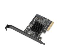 Lazmin112 Carte D'extension PCIe vers USB 3.2 Gen 2, Carte Adaptateur 1 Port Type C GEN2x2 20 Gbps PCI-E 4X, pour Contrôle Principal ASM3242, pour 10/11 32/64 Bits