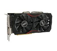 Lazmin112 Carte Graphique de Jeu RX 580, 8 Go 256 Bits GDDR5 HDMI 3xDP DVI, Ellesmere/14 Nm Core 4K 60 Hz 1080p pour Jeu sur PC, Double Ventilateur, PCI Express 3.0 X8