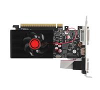 Lazmin112 Carte Graphique GT730, 4 Go DDR3 128 Bits, Horloge Centrale 650 MHz, Fréquence Mémoire 1667 MHz, PCI Express 2.0, Interfaces HD DVI VGA, avec Arrêt du Ventilateur, pour 10