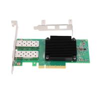 Lazmin112 Carte Réseau PCIe 2 Ports, 1G/10G/25Gbps, 2 Ports SFP28 25G, PCIe V3.0, Puce 5 en, 5 Contrôleurs, avec Support Court, pour Ordinateur de Bureau