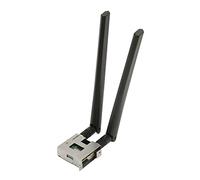 Lazmin112 Carte WiFi, 5.2, Tri-Bande, 2,4 GHz, 5 GHz, 6 GHz, 2400 Mbps 802.11ac BT5.2 M.2 Key E Carte WiFi sans Fil, pour Windows 10, pour Les Jeux, Le Streaming