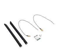 Lazmin112 Carte WiFi 6E, 5 GHz 2,4 GHz, 1800 Mbps, Bluetooth 5.2, Carte sans Fil NGFF M. avec Deux antennes 8 dBi, 802.11A, B, G, N, AC, AX, pour 10, 11, 64 Bits