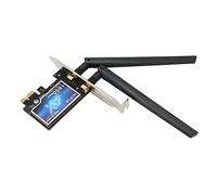 Lazmin112 Carte WiFi WiFi 6e PCIe, Adaptation Fil Double Bande 1800 Mbps 2,4 G 5,8 G avec 5.2, Carte Réseau Pci Express Interne, pour l'Ordininaur de Bureau / 11 64 Bits