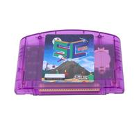 Lazmin112 Cartouche de Jeu, Lecteur de Jeu HD Open Source avec Prise en Charge de 32 Go pour N64, compatibilité Multi-disque 64DD, Connexion USB Type C, Sauvegarde Automatique (Violette