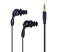 Lazmin112 Casque étanche IP68, écouteur à Conduction de Style Intra-auriculaire avec Remplacement des Bouchons D'oreille, Binaural Conception Ergonomique,pour la Natation,la Course Pied,le(le noir)