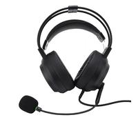 Lazmin112 Casque Supra-auriculaire, Microphone Unidirectionnel ECM avec Réduction du Bruit, Puce de Carte Son Haute fidélité, Décodage Sonore HD, Structure de Faisceau Adaptative à Double (3.5 Prise)