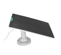 Lazmin112 Chargeur de Panneau Solaire 10W Résistant aux Hautes Températures pour Caméras, Plaque de Charge Solaire Légère pour Anneaux de sécurité à Domicile (WHITE)