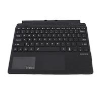 Lazmin112 Clavier Bluetooth avec pavé Tactile, Clavier Portable sans Fil rétroéclairé RVB, Gestes Multi-Touch, Cuir comme Matériau ABS PU, avec Grand pavé Tactile Précis (Black)
