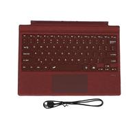 Lazmin112 Clavier Bluetooth sans Fil, Design Portable et Fin avec Rétroéclairage RVB 7 Couleurs et pavé Tactile Multi-gestes, pour Pro 3 4 5 6 7 + (Bourgogne)