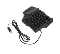 Lazmin112 Clavier de Jeu à Un Un, Mini Clavier de Jeu Rétécaire Portable Rvb à 35 Touches, Ergonomique Filaire USB avec Repos-Poignet, pour / 8/7 / Vista/Me OS X