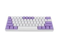 Lazmin112 Clavier Mécanique, Rétroéclairage RVB, 61 Touches, Confortable, Clavier Filaire USB, Touche Complète, sans Conflit pour Le Travail de Bureau