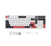 Lazmin112 Clavier Mécanique sans Fil, Bluetooth 5.0 2,4 GHz, Triple Mode, Touches Remplaçables à Chaud, Rétroéclairage RGB, Commutateurs Linéaires Pré-lubrifiés, pour PC et tablettes.