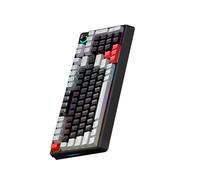 Lazmin112 Clavier Mécanique T-Wolf T50 RGB, 98 Touches, Interrupteurs Bleus Remplaçables à Chaud, Rétroéclairage Dynamique et Molette de Sélection, Conception Ergonomique pour Le Jeu et la (Gris