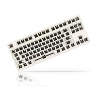 Lazmin112 Clavier personnalisé, RVB modulaire échangeable à Chaud 2broches Montage DIY Clavier mécanique, Disposition TKL 80% Compact 87 Touches Clavier mécanique pour Bricolage