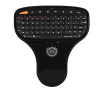 Lazmin112 Clavier sans Fil 2.4G avec trackball, Mini Clavier de Poche Souris Fonctionnelle Multi-média Trackball Air pour Ordinateur TV