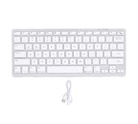 Lazmin112 Clavier sans Fil Compact à 78 Touches, Bluetooth 5.0, USB C, Rechargeable avec 12 Touches de Raccourci Multimédia, pour Téléphone, Tablette, PC, TV