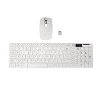 Lazmin112 Combo Clavier Souris sans Fil, sans Fil 2,4 GHz, Souris 1600 Dpi, Clavier de Saisie Ultra Fin 78 Touches, Ensemble de Souris Clavier de Travail de Bureau, pour Windows Android OS X