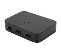 Lazmin112 Commutateurs KVM, 2 Ports + USB KVM Switcher Boîtier Ordinateur Hôte 2-in-1-out Imprimante de Clavier de Souris de Partage USB, Support jusqu'à 3840x2160