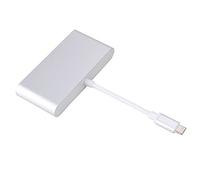 Lazmin112 Convertisseur Multifonctionnel de Type C vers, Hub USB élégant et Petit avec Chargement RJ45 et PD pour écran 4K Haute Résolution, Alliage D'aluminium, 3,66 X 1,69 X 0,63 Pouces