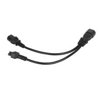 Lazmin112 Cordon de Prize d'alimentation Répartiteur en y, Câble d'alimentation de l'Ordinator, Câble Adaptateur Répartiateur IEC 320 C14 Mâle vers C13 C5 Femelle