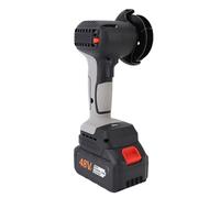 Lazmin112 Débranche d'écorce électrique Rechargeable avec Bouclier Métallique pour Verger, Comprend la Batterie et Le Chargeur (Prise UE)