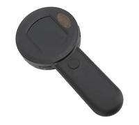 Lazmin112 Digital Lupe, 16MP 2 Pouces IPS Screen Handheld 178 Degrés Angle de Visualisation 2 Modes d'éclairage 50x Gangie Numérique pour Tissu (Black)